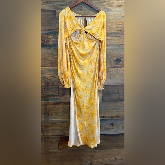 $258 Jen's Pirate Booty Yellow Electro Floral Sonora Maxi Dress - Picture 6 of 11